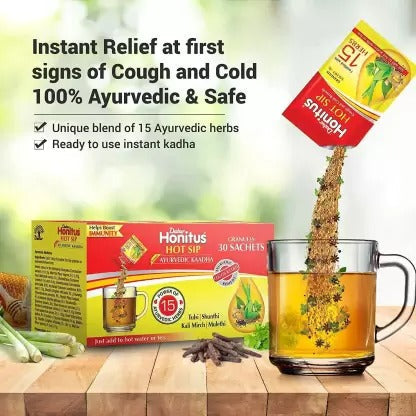 Dabur Honitus Hot Sip Ayurvedic Kadha | Grocsy
