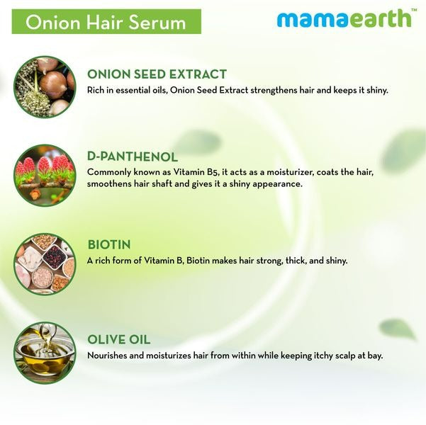 Mamaearth Onion Hair Serum & Onion Hair Oil | Grocsy