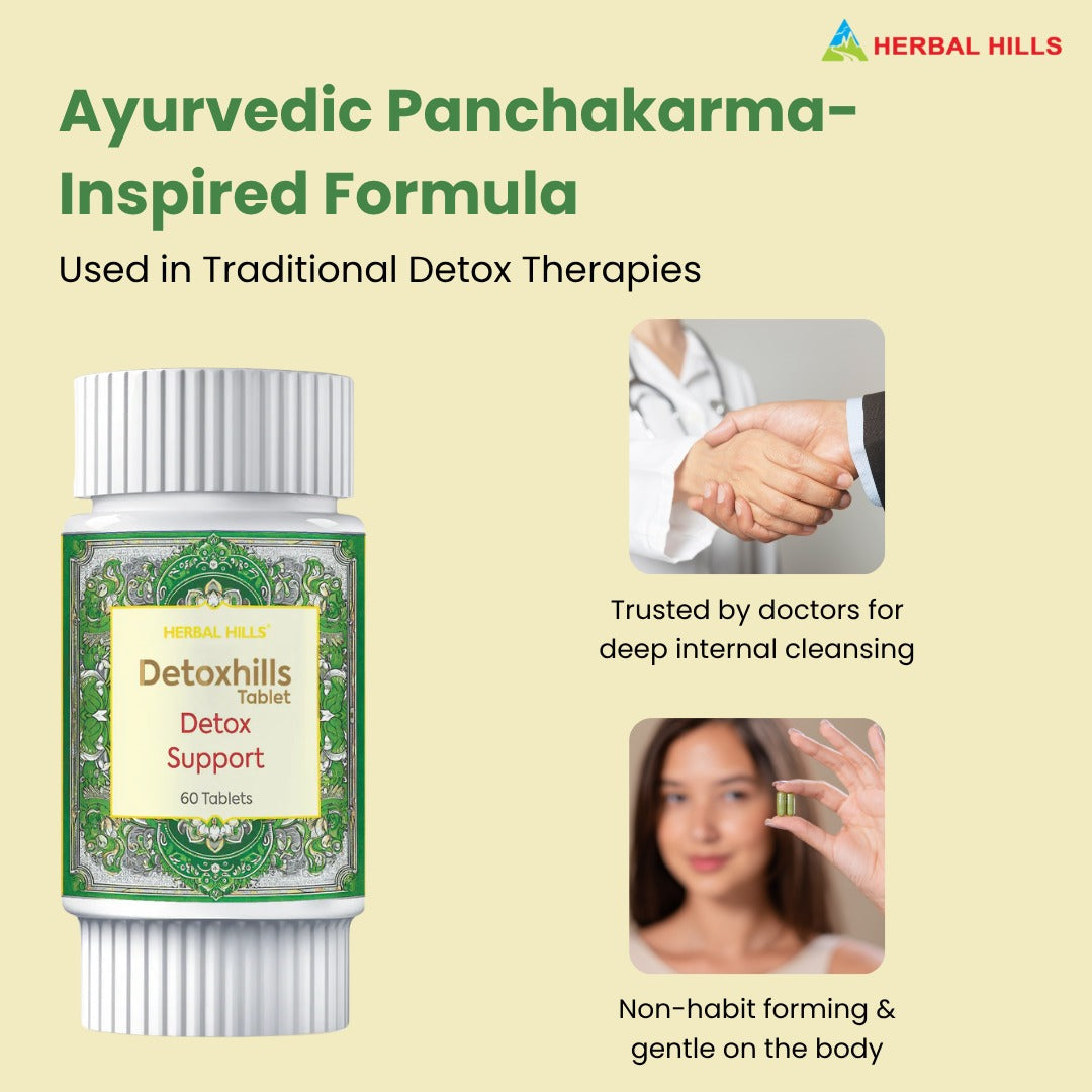 Herbal Hills Ayurveda Detox Hills Tablets | Grocsy
