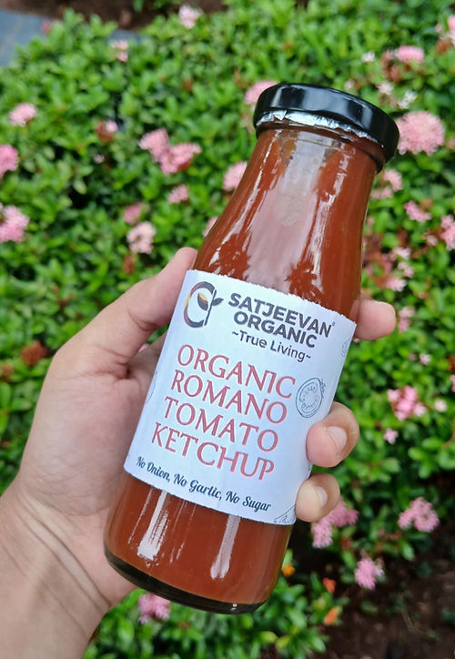 Satjeevan Organic Romano Tomato Ketchup | Grocsy