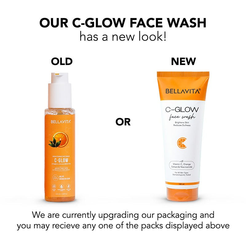 Bella Vita C-Glow Vitamin C Face Wash Brightening Formula for Men and Women,100 ml | Grocsy