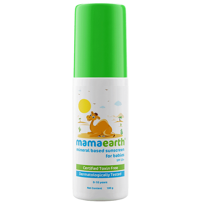 Mamaearth Mineral Based Baby Sunscreen For Protects from UV Rays & Deeply Nourishing & Soothing | Grocsy