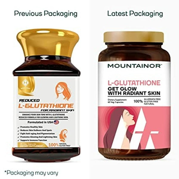 Mountainor L Glutathione Capsules for Healthy & Radiant Skin Capsules | Grocsy