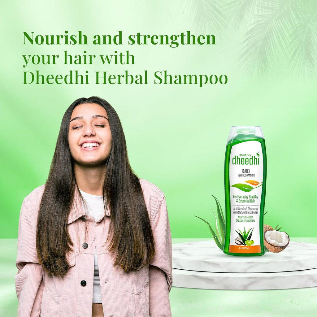 Dhathri Ayurveda Dheedhi Daily Herbal Shampoo | Grocsy