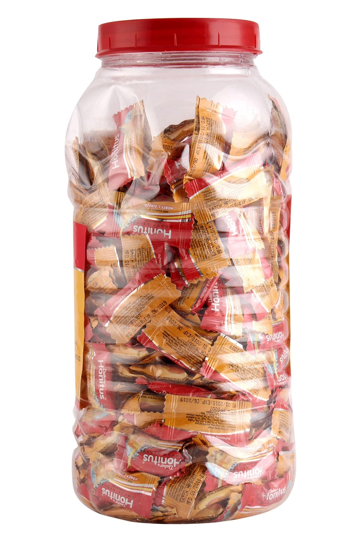 Dabur Honitus Lozenges Jar - 300 Count (Honey Ginger) | Grocsy