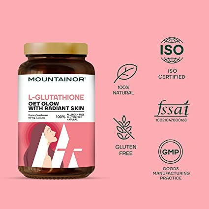 Mountainor L Glutathione Capsules for Healthy & Radiant Skin Capsules | Grocsy