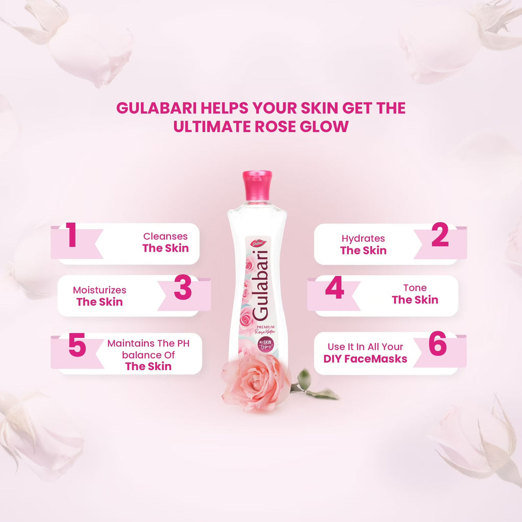 Dabur Gulabari Rose Water | Grocsy