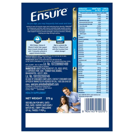 Ensure Nutritional Powder Chocolate Flavour | Grocsy