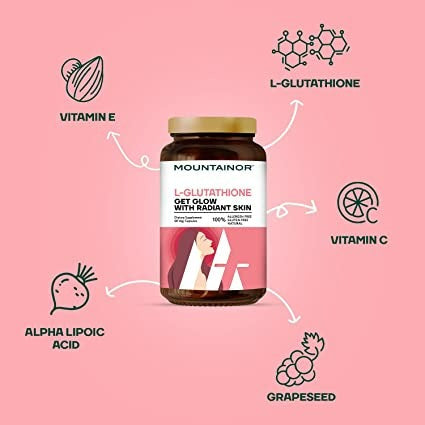 Mountainor L Glutathione Capsules for Healthy & Radiant Skin Capsules | Grocsy