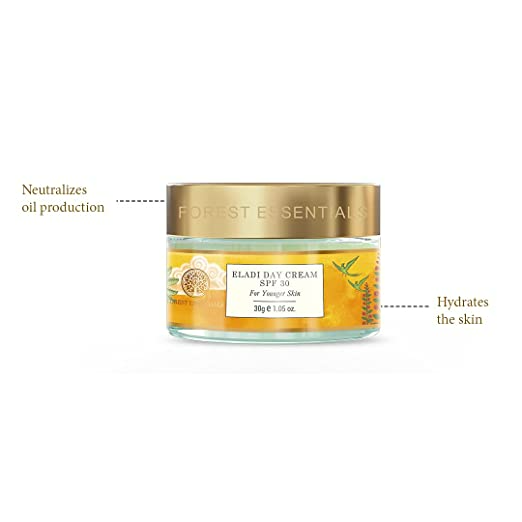 Forest Essentials Eladi Day Cream SPF 30 | Grocsy