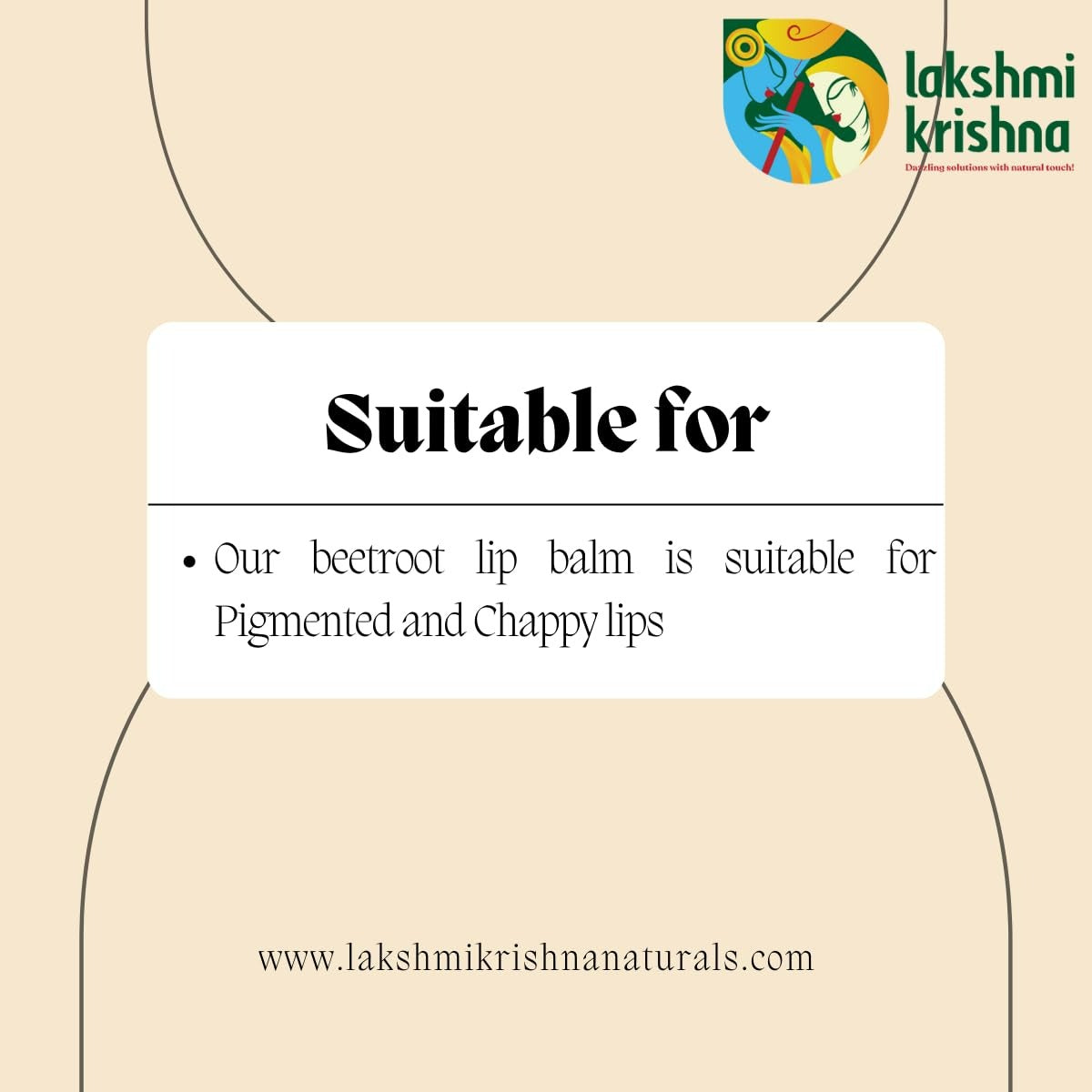 Lakshmi Krishna Naturals Beetroot Lip Balm | Grocsy