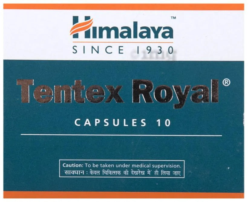 Himalaya Tentex Royal Capsules | Ayurvedic Male Vitality & Performance Support - Swadesiicart
