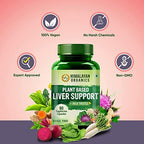 Himalayan Organics Plant Based Liver Support + Milk Thistle Vegetarian Capsules | Grocsy