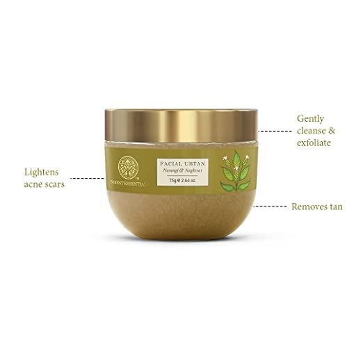 Forest Essentials Facial Ubtan Narangi & Nagkesar | Grocsy