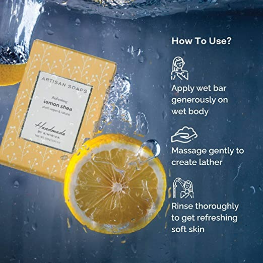 Kimirica Artisan Soap Lemon Shea | Grocsy