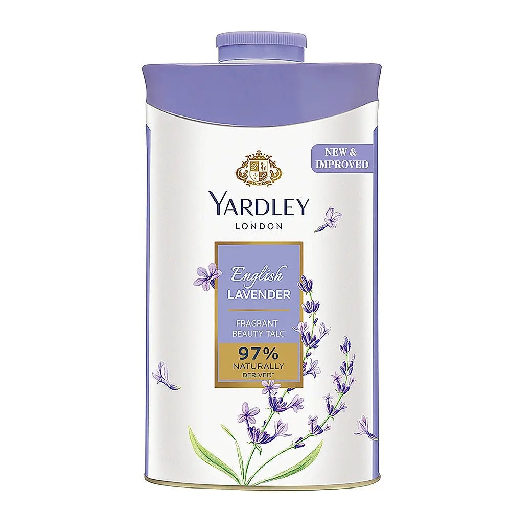 Yardley London English Lavender Perfumed Deodorizing Talc Talcum Powder | Grocsy