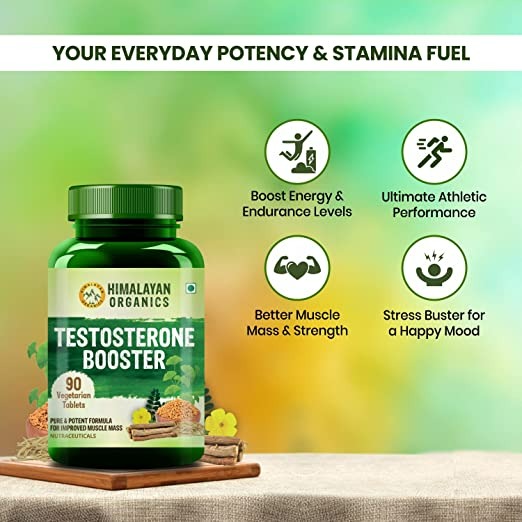 Himalayan Organics Plant Based Testosterone Booster Vegetarian Capsules | Grocsy
