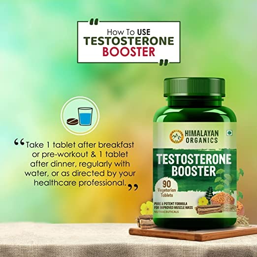 Himalayan Organics Plant Based Testosterone Booster Vegetarian Capsules | Grocsy