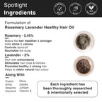 Soulflower Pure & Natural Rosemary Lavender Healthy Hair Oil | Grocsy