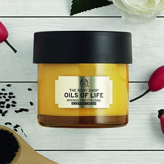 The Body Shop Oils Of Life Sleeping Cream | Grocsy
