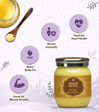 Himalayan Natives Organic Cow Bilona Ghee | Made From Grass Fed Cow's Milk | Organic Ghee | Grocsy