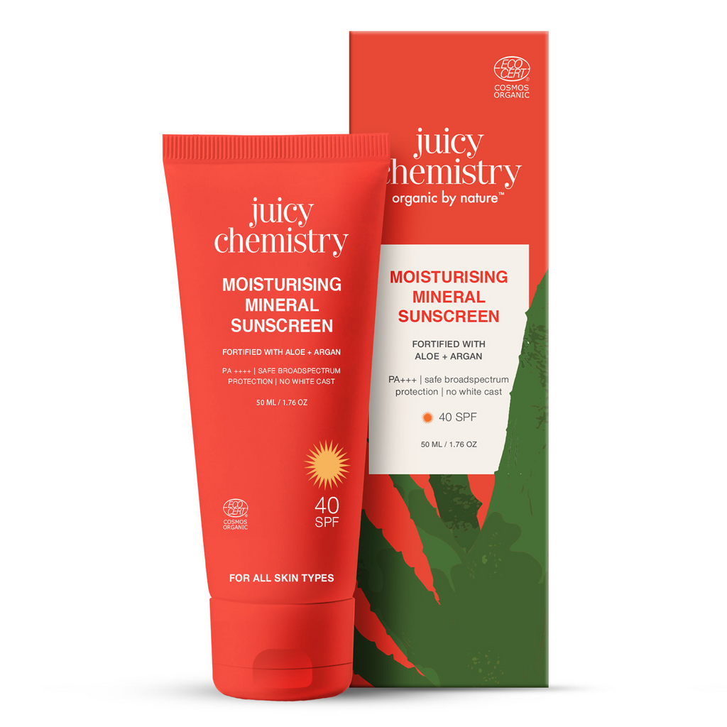Juicy Chemistry Moisturising Mineral Sunscreen SPF 40 | Grocsy