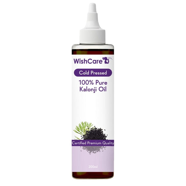 Wishcare Premium Cold Pressed Kalonji - Onion Black Seed Hair Oil | Grocsy
