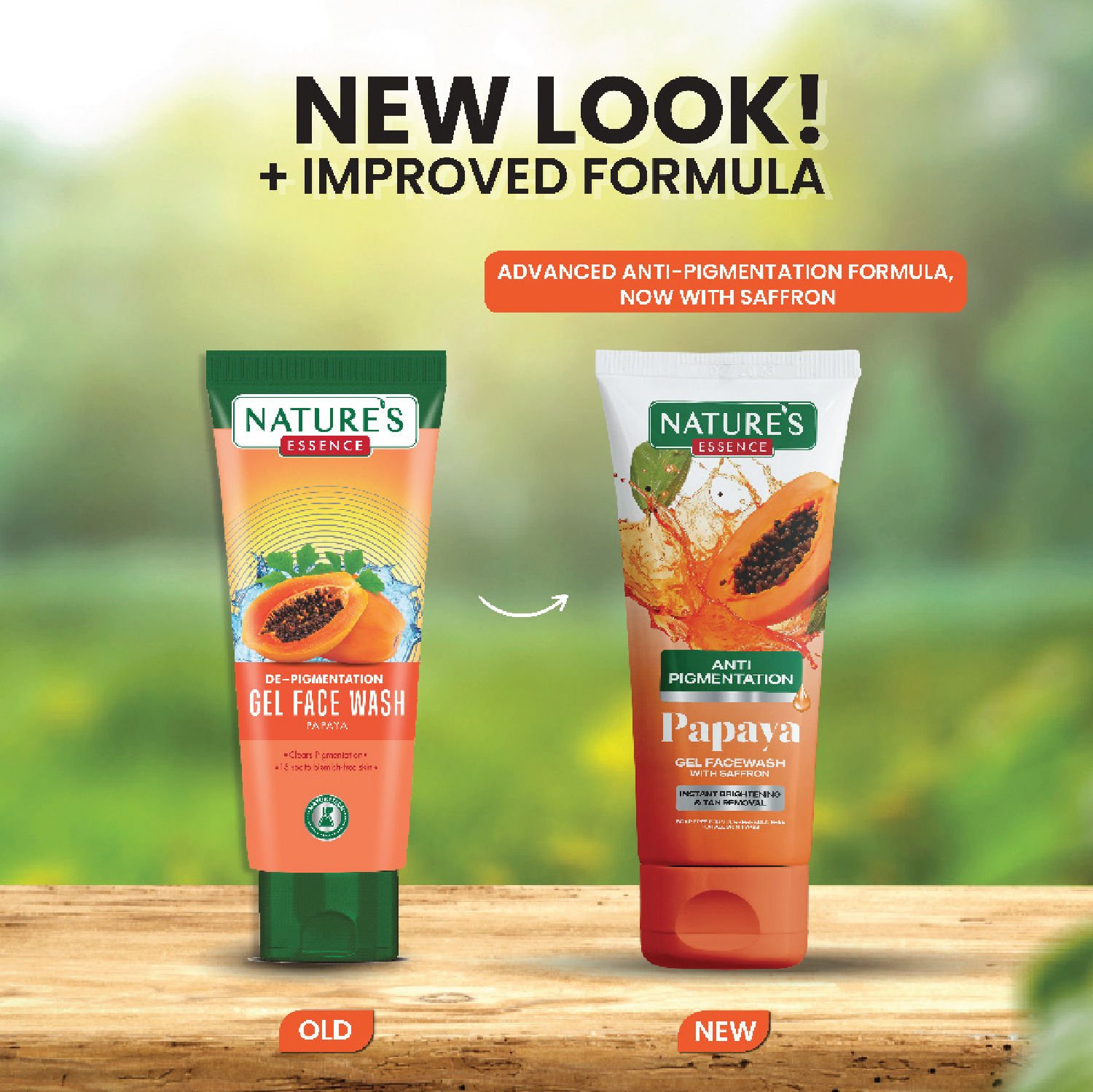 Nature's Essence Flawless Gel Face Wash (Papaya) | Grocsy