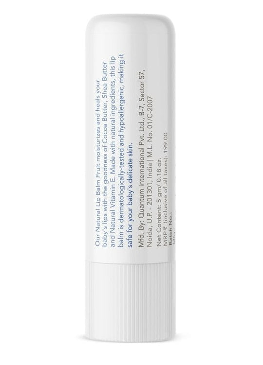 The Moms Co Natural Fruit Lip Balm | Grocsy