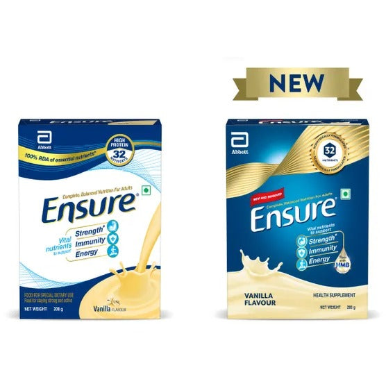 Ensure Nutritional Powder Vanilla Flavour - Balanced Nutrition Drink, Helps in Weight Management | Grocsy