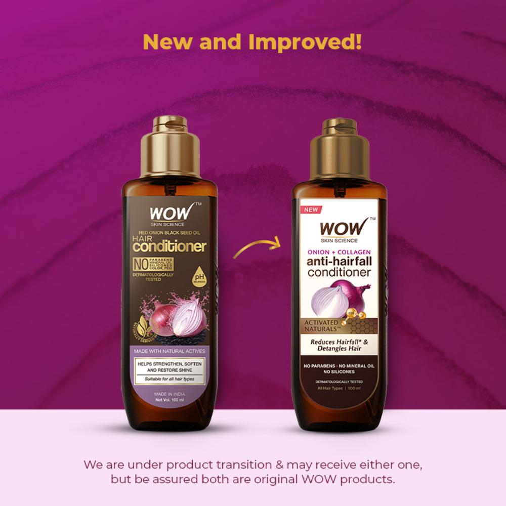 Wow Skin Science Red Onion Black Seed Oil Hair Conditioner | Grocsy