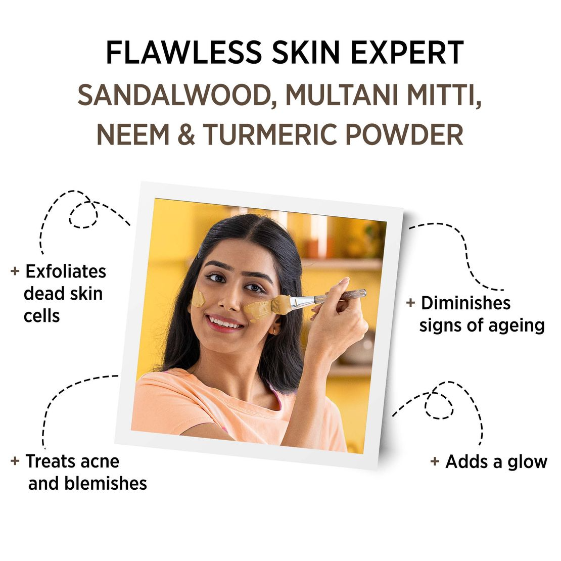Alps Goodness Sandalwood,Multani Mitti,Neem & Turmeric Powder | Grocsy