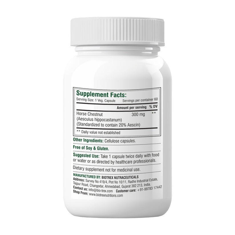 Biotrex Horse Chestnut 300Mg Veg Capsules | Grocsy