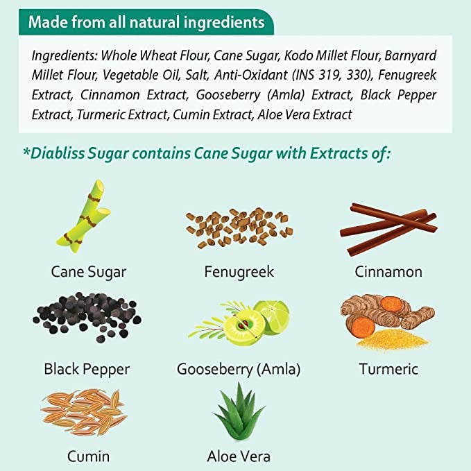 Diabliss Diabetic Friendly Millet Cookies | Grocsy