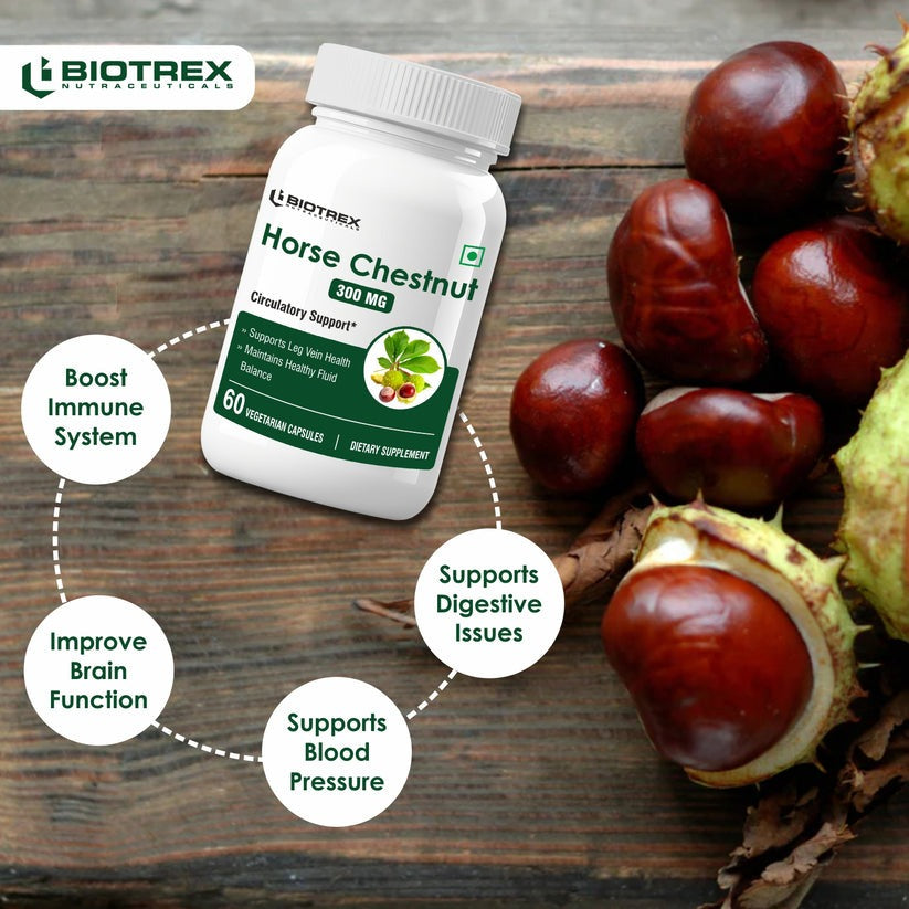 Biotrex Horse Chestnut 300Mg Veg Capsules | Grocsy
