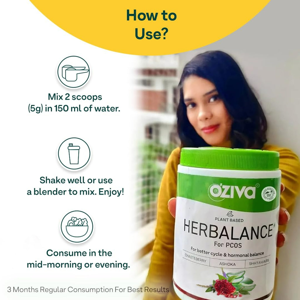 OZiva Plant Based Herbalance For Pcos | Grocsy