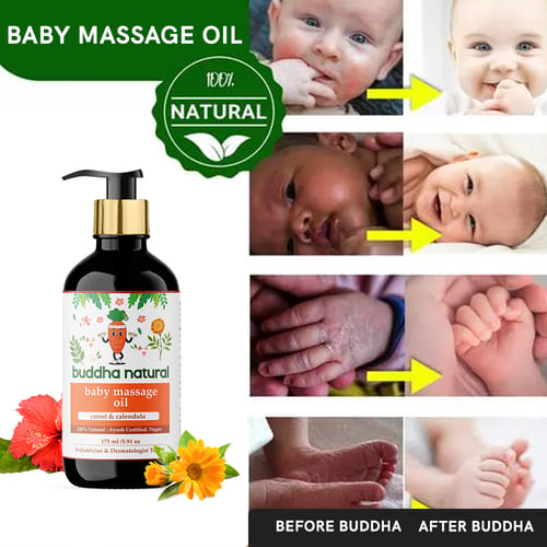 Buddha Natural Baby Massage Oil | Grocsy