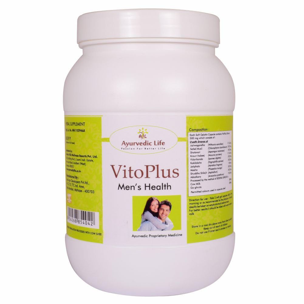 Ayurvedic Life Vito Plus Men's Health Capsules | Grocsy
