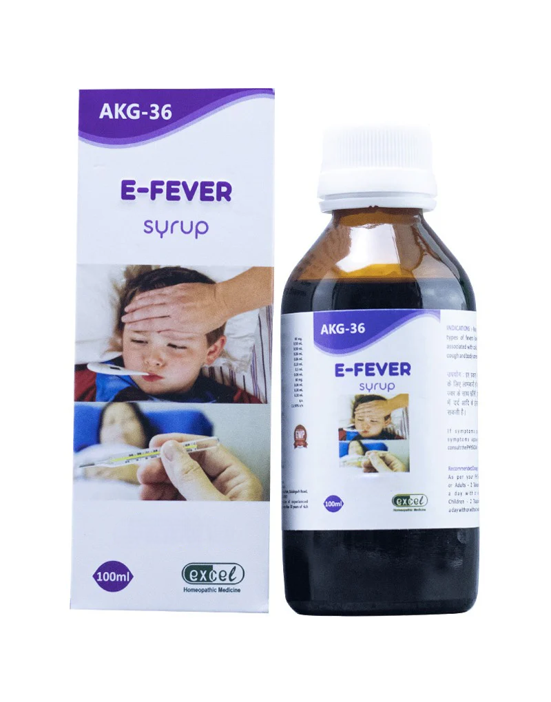 Excel Pharma E-Fever Syrup | Grocsy
