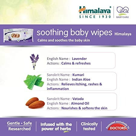 Himalaya Herbals - Soothing Baby Wipes | Grocsy