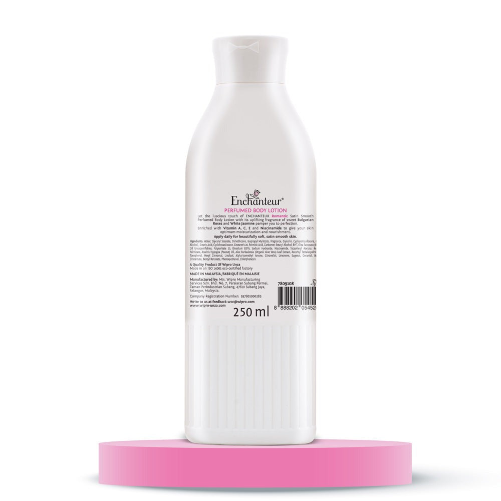 Enchanteur Romantic Satin Smooth Perfumed Body Lotion | Grocsy