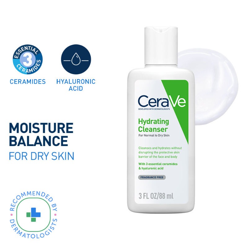 Cerave Hydrating Cleanser for Normal to Dry Skin | Grocsy
