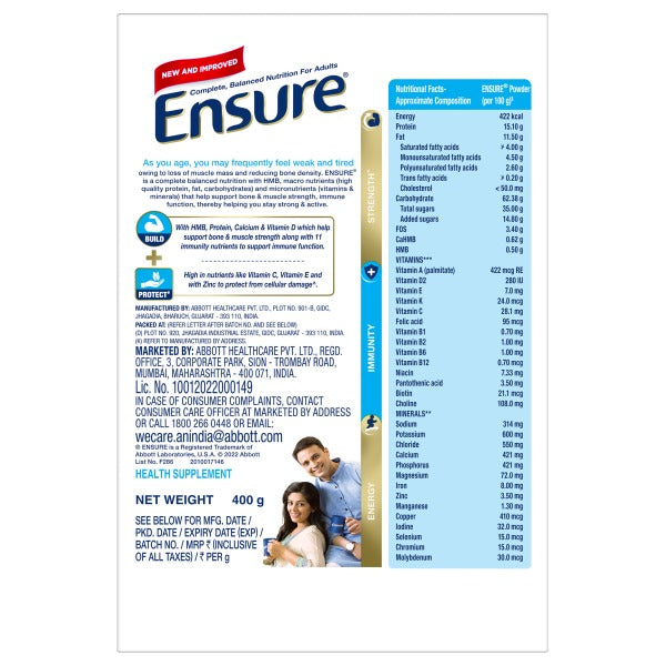 Ensure Nutritional Powder Chocolate Flavour | Grocsy
