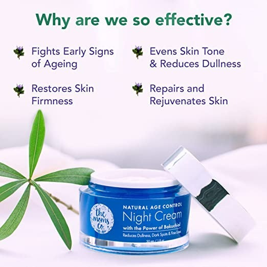 The Moms Co Natural Age Control Night Cream (50 Gm) | Grocsy