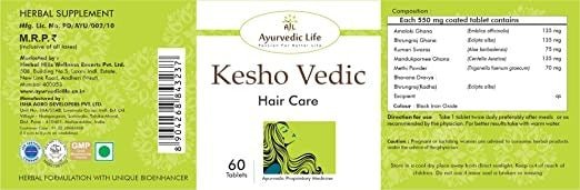 Ayurvedic Life Kesho Vedic Hair Care Tablets | Grocsy