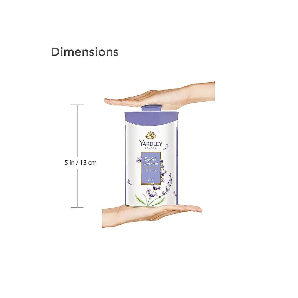 Yardley London English Lavender Perfumed Deodorizing Talc Talcum Powder | Grocsy