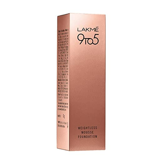 Lakme 9 To 5 Weightless Mousse Foundation - Beige Vanilla | Grocsy
