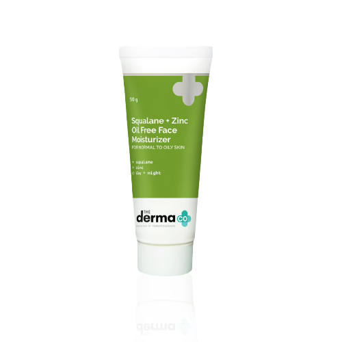 The Derma Co Squalene + Zinc Oil-Free Moisturizer for Normal to Oily Skin | Grocsy
