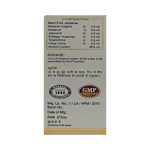 Wheezal Homeopathy WG-2 Gold Drops | Grocsy