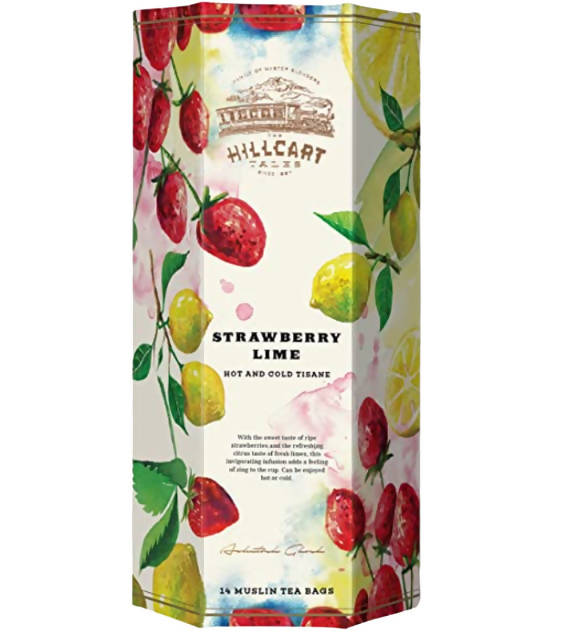 The Hillcart Tales Strawberry Lime Hot And Cold Tisane Tea Bags | Grocsy